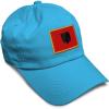 imageSpeedy Pros Soft Baseball Cap Albania Europe Football Cup Dad Hats for Men ampamp WomenAqua