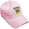 imageSpeedy Pros Soft Baseball Cap Ukraine Flag Embroidery Flags World Cup Soccer Cotton Embroidered Dad Hats for Men ampamp WomenSoft Pink Personalized Text Here