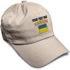 imageSpeedy Pros Soft Baseball Cap Ukraine Flag Embroidery Flags World Cup Soccer Cotton Embroidered Dad Hats for Men ampamp WomenStone Personalized Text Here