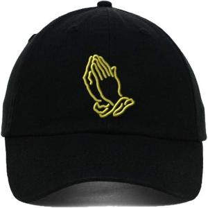 imageSpeedy Pros Jesus God Praying Embroidered Soft Unstructured Adjustable Hat Cap Black