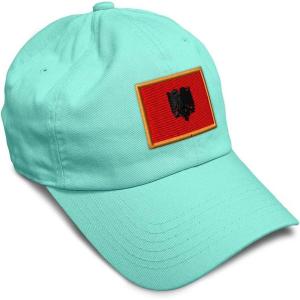 imageSpeedy Pros Soft Baseball Cap Albania Europe Football Cup Dad Hats for Men ampamp WomenMint