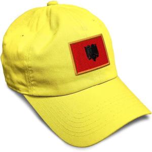 imageSpeedy Pros Soft Baseball Cap Albania Europe Football Cup Dad Hats for Men ampamp WomenYellow