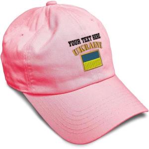 imageSpeedy Pros Soft Baseball Cap Ukraine Flag Embroidery Flags World Cup Soccer Cotton Embroidered Dad Hats for Men ampamp WomenCoral Personalized Text Here