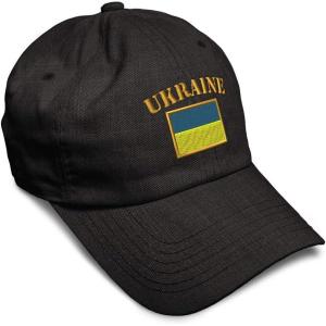 imageSpeedy Pros Soft Baseball Cap Ukraine Flag Embroidery Flags World Cup Soccer Cotton Embroidered Dad Hats for Men ampamp WomenDark Denim Design Only