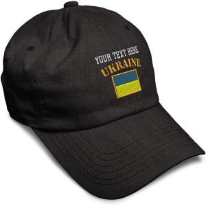 imageSpeedy Pros Soft Baseball Cap Ukraine Flag Embroidery Flags World Cup Soccer Cotton Embroidered Dad Hats for Men ampamp WomenDark Denim Personalized Text Here