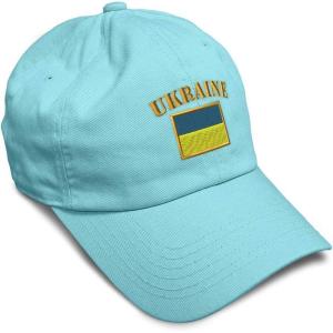 imageSpeedy Pros Soft Baseball Cap Ukraine Flag Embroidery Flags World Cup Soccer Cotton Embroidered Dad Hats for Men ampamp WomenMint Design Only
