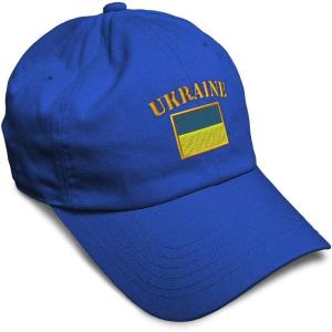imageSpeedy Pros Soft Baseball Cap Ukraine Flag Embroidery Flags World Cup Soccer Cotton Embroidered Dad Hats for Men ampamp WomenRoyal Blue Design Only