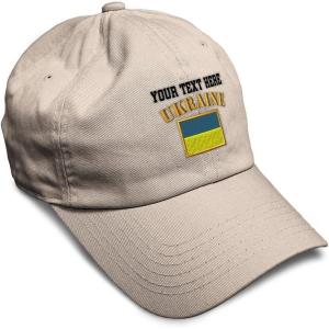 imageSpeedy Pros Soft Baseball Cap Ukraine Flag Embroidery Flags World Cup Soccer Cotton Embroidered Dad Hats for Men ampamp WomenStone Personalized Text Here