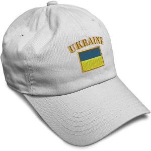 imageSpeedy Pros Soft Baseball Cap Ukraine Flag Embroidery Flags World Cup Soccer Cotton Embroidered Dad Hats for Men ampamp WomenWhite Design Only