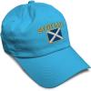 imageSpeedy Pros Soft Baseball Cap Scotland Flag Flags World Cup Soccer Cotton Embroidered Dad Hats for Men ampamp WomenAqua Design Only