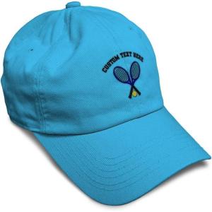 imageSoft Baseball Cap Tennis B Cotton Dad Hats for Men ampamp WomenAqua Personalized Text Here