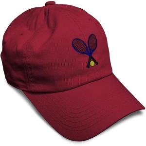 imageSoft Baseball Cap Tennis B Cotton Dad Hats for Men ampamp WomenBurgundy