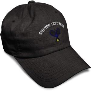 imageSoft Baseball Cap Tennis B Cotton Dad Hats for Men ampamp WomenDark Denim Personalized Text Here