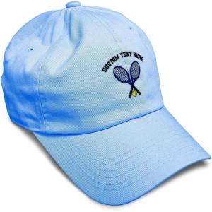 imageSoft Baseball Cap Tennis B Cotton Dad Hats for Men ampamp WomenLight Blue Personalized Text Here