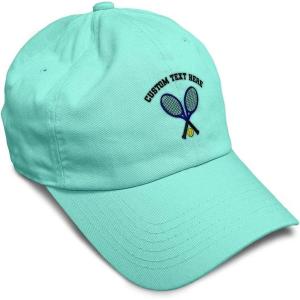 imageSoft Baseball Cap Tennis B Cotton Dad Hats for Men ampamp WomenMint Personalized Text Here
