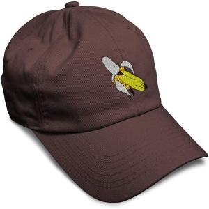 imageSpeedy Pros Soft Baseball Cap Banana Embroidery Fruit Banana Twill Cotton Dad Hats for Men ampamp WomenBrown Design Only