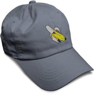 imageSpeedy Pros Soft Baseball Cap Banana Embroidery Fruit Banana Twill Cotton Dad Hats for Men ampamp WomenDark Grey Design Only