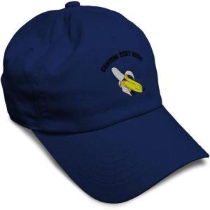 imageSpeedy Pros Soft Baseball Cap Banana Embroidery Fruit Banana Twill Cotton Dad Hats for Men ampamp WomenNavy Personalized Text Here