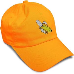 imageSpeedy Pros Soft Baseball Cap Banana Embroidery Fruit Banana Twill Cotton Dad Hats for Men ampamp WomenOrange Design Only