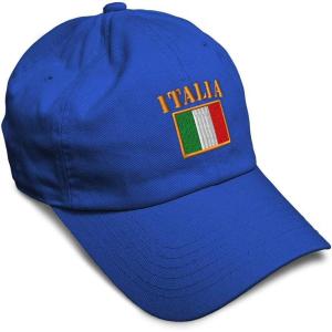 imageSpeedy Pros Soft Baseball Cap Italia Flag Embroidery Flags World Cup Soccer Cotton Embroidered Dad Hats for Men ampamp WomenRoyal Blue Design Only