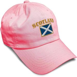 imageSpeedy Pros Soft Baseball Cap Scotland Flag Flags World Cup Soccer Cotton Embroidered Dad Hats for Men ampamp WomenCoral Design Only