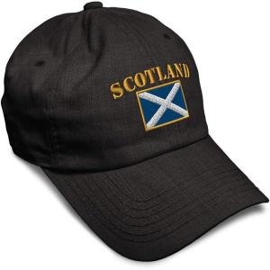 imageSpeedy Pros Soft Baseball Cap Scotland Flag Flags World Cup Soccer Cotton Embroidered Dad Hats for Men ampamp WomenDark Denim Design Only