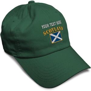 imageSpeedy Pros Soft Baseball Cap Scotland Flag Flags World Cup Soccer Cotton Embroidered Dad Hats for Men ampamp WomenForest Green Personalized Text Here