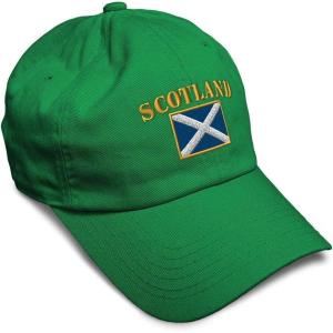 imageSpeedy Pros Soft Baseball Cap Scotland Flag Flags World Cup Soccer Cotton Embroidered Dad Hats for Men ampamp WomenKelly Green Design Only