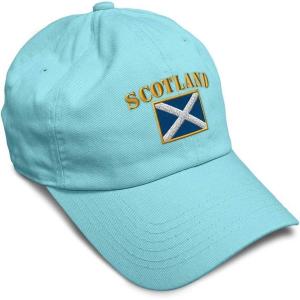 imageSpeedy Pros Soft Baseball Cap Scotland Flag Flags World Cup Soccer Cotton Embroidered Dad Hats for Men ampamp WomenMint Design Only
