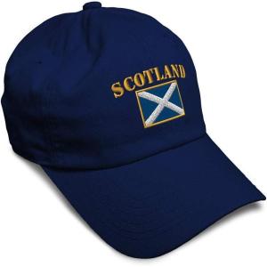 imageSpeedy Pros Soft Baseball Cap Scotland Flag Flags World Cup Soccer Cotton Embroidered Dad Hats for Men ampamp WomenNavy Design Only