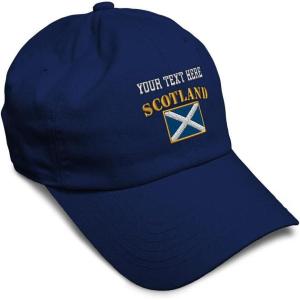 imageSpeedy Pros Soft Baseball Cap Scotland Flag Flags World Cup Soccer Cotton Embroidered Dad Hats for Men ampamp WomenNavy Personalized Text Here
