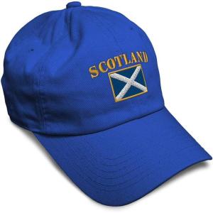 imageSpeedy Pros Soft Baseball Cap Scotland Flag Flags World Cup Soccer Cotton Embroidered Dad Hats for Men ampamp WomenRoyal Blue Design Only