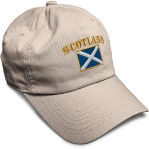 imageSpeedy Pros Soft Baseball Cap Scotland Flag Flags World Cup Soccer Cotton Embroidered Dad Hats for Men ampamp WomenStone Design Only