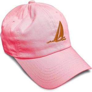 imageSpeedy Pros Soft Baseball Cap Sail Boat Sailing Captain Embroidery Boats Cotton Embroidered Dad Hats for Men ampamp WomenCoral Design Only