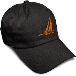 imageSpeedy Pros Soft Baseball Cap Sail Boat Sailing Captain Embroidery Boats Cotton Embroidered Dad Hats for Men ampamp WomenDark Denim Design Only