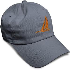 imageSpeedy Pros Soft Baseball Cap Sail Boat Sailing Captain Embroidery Boats Cotton Embroidered Dad Hats for Men ampamp WomenDark Grey Design Only