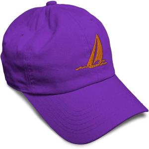 imageSpeedy Pros Soft Baseball Cap Sail Boat Sailing Captain Embroidery Boats Cotton Embroidered Dad Hats for Men ampamp WomenPurple Design Only