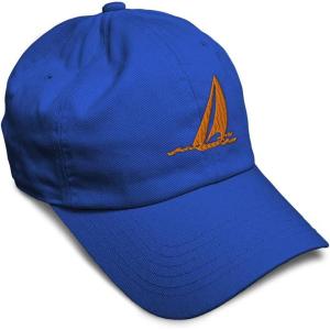 imageSpeedy Pros Soft Baseball Cap Sail Boat Sailing Captain Embroidery Boats Cotton Embroidered Dad Hats for Men ampamp WomenRoyal Blue Design Only