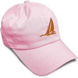 imageSpeedy Pros Soft Baseball Cap Sail Boat Sailing Captain Embroidery Boats Cotton Embroidered Dad Hats for Men ampamp WomenSoft Pink Design Only