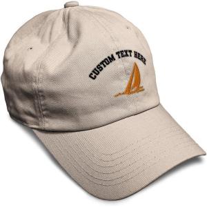 imageSpeedy Pros Soft Baseball Cap Sail Boat Sailing Captain Embroidery Boats Cotton Embroidered Dad Hats for Men ampamp WomenStone Personalized Text Here
