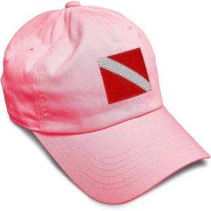 imageSpeedy Pros Soft Baseball Cap Sport Scuba Diving Flag Embroidery Cotton Dad Hats for Men ampamp WomenCoral Design Only