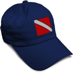 imageSpeedy Pros Soft Baseball Cap Sport Scuba Diving Flag Embroidery Cotton Dad Hats for Men ampamp WomenNavy Design Only