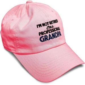 imageSoft Baseball Cap Retired Professional Grandpa Embroidery Grandfather Funny Cotton Dad Hats for Men ampamp WomenCoral Design Only