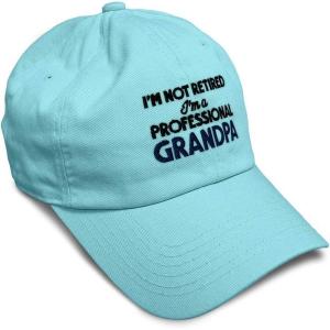 imageSoft Baseball Cap Retired Professional Grandpa Embroidery Grandfather Funny Cotton Dad Hats for Men ampamp WomenMint Design Only