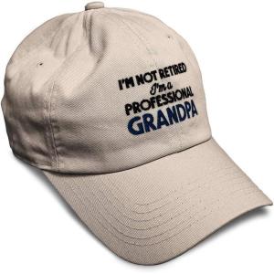 imageSoft Baseball Cap Retired Professional Grandpa Embroidery Grandfather Funny Cotton Dad Hats for Men ampamp WomenStone Design Only