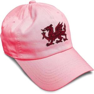imageSoft Baseball Cap Wales Flag Dragon Seal Embroidery Europe Twill Cotton Dad Hats for Men ampamp WomenCoral Design Only