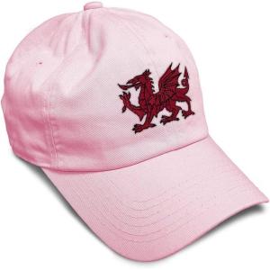 imageSoft Baseball Cap Wales Flag Dragon Seal Embroidery Europe Twill Cotton Dad Hats for Men ampamp WomenSoft Pink Design Only