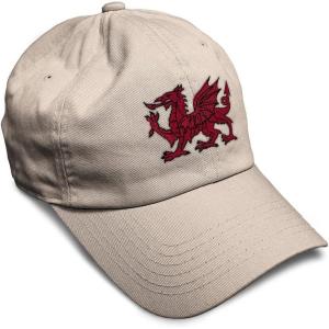 imageSoft Baseball Cap Wales Flag Dragon Seal Embroidery Europe Twill Cotton Dad Hats for Men ampamp WomenStone Design Only