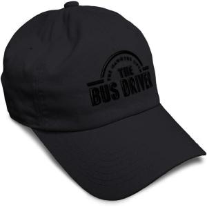 imageSoft Baseball Cap Bus Driver Man Myth Embroidery Others Twill Cotton Dad Hats for Men ampamp WomenBlack Design Only