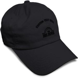 imageSoft Baseball Cap Bus Driver Man Myth Embroidery Others Twill Cotton Dad Hats for Men ampamp WomenBlack Personalized Text Here